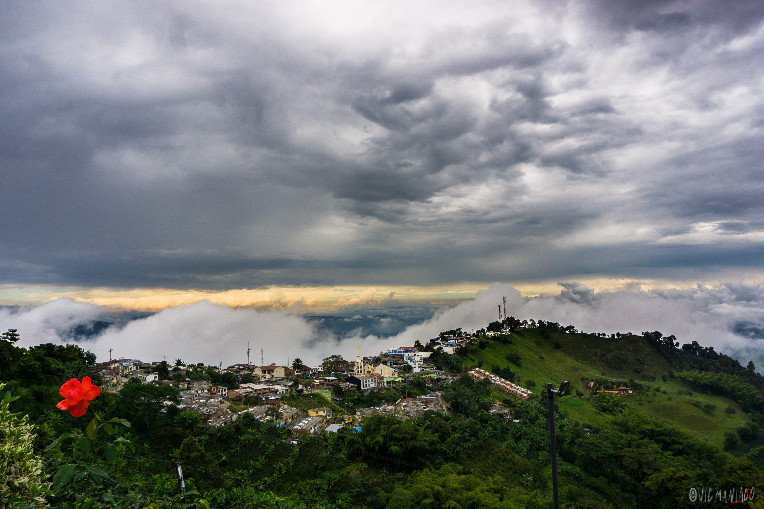 Panorámica pueblos cordillera